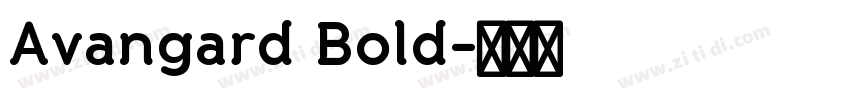Avangard Bold字体转换